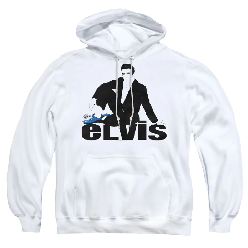 Elvis Presley Blue Suede - Pullover Hoodie Cable Knit Chunky
