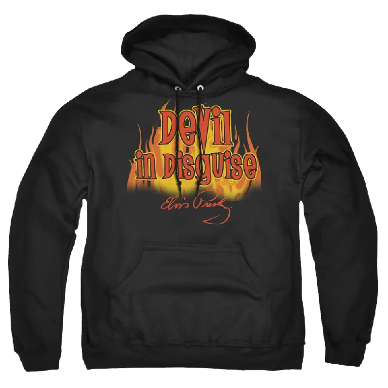 Elvis Presley Devil In Disguise - Pullover Hoodie Square Neck Pullover