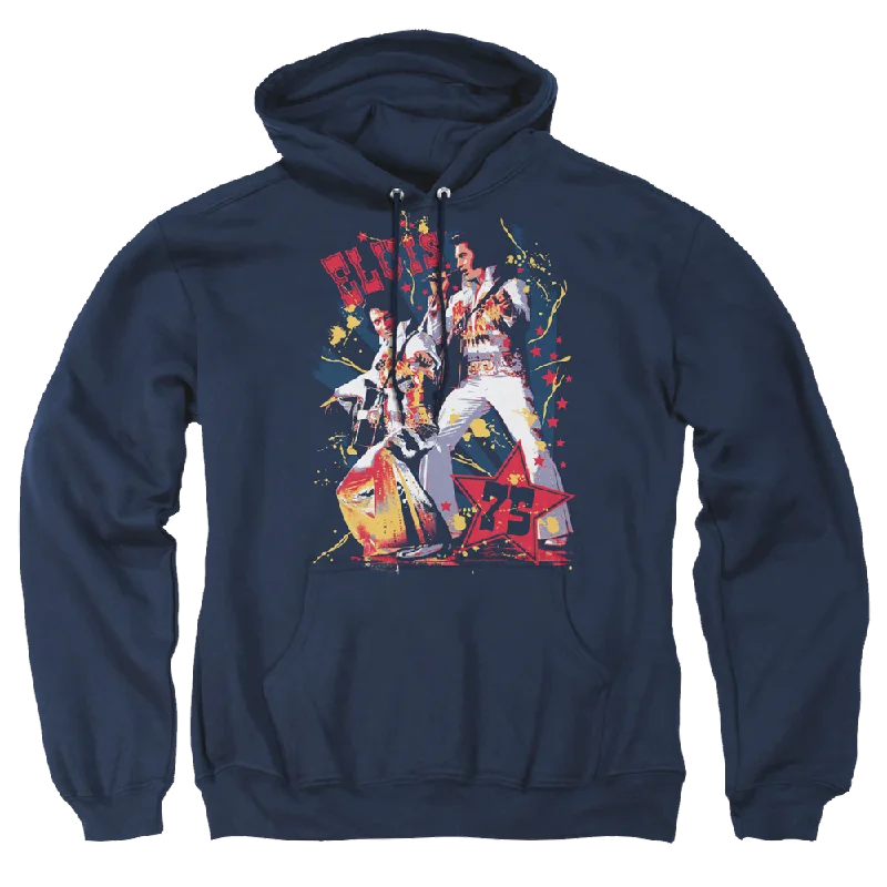 Elvis Presley Eagle Elvis - Pullover Hoodie Sabrina Neck Pullover