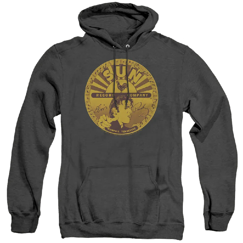 Elvis Presley Elvis Full Sun Label - Heather Pullover Hoodie