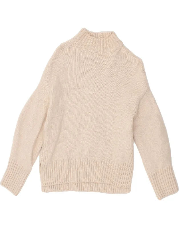 MASSIMO DUTTI Womens Turtle Neck Jumper Sweater UK 10 Small Off White Lace Blend Ribbed Blend Corduroy Blend MASSIMO DUTTI Womens Turtle Neck Jumper Sweater UK 10 Small Off White Lace Blend Ribbed Blend Corduroy Blend
