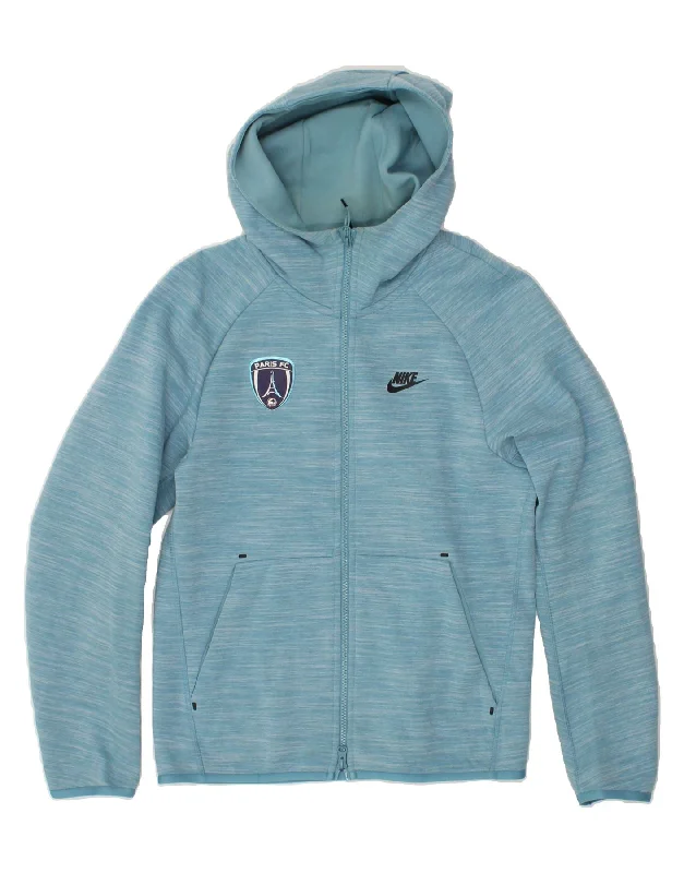 NIKE Mens Paris FC Graphic Zip Hoodie Sweater Small Blue Flecked Cotton High Neck Crew Neck V-Neck NIKE Mens Paris FC Graphic Zip Hoodie Sweater Small Blue Flecked Cotton High Neck Crew Neck V-Neck