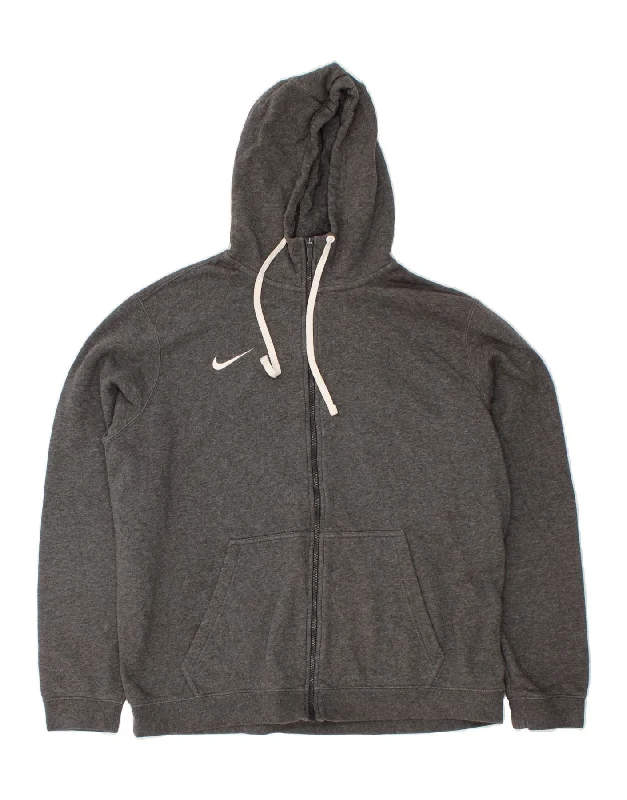 NIKE Mens Zip Hoodie Sweater XL Grey Cotton Wool Fabric Cashmere Fabric Tweed Fabric NIKE Mens Zip Hoodie Sweater XL Grey Cotton Wool Fabric Cashmere Fabric Tweed Fabric