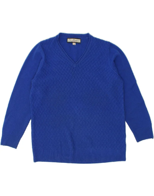 PACO Womens V-Neck Jumper Sweater UK 16 Large Blue Acrylic Iron Safe Non-Iron Wrinkle Free PACO Womens V-Neck Jumper Sweater UK 16 Large Blue Acrylic Iron Safe Non-Iron Wrinkle Free