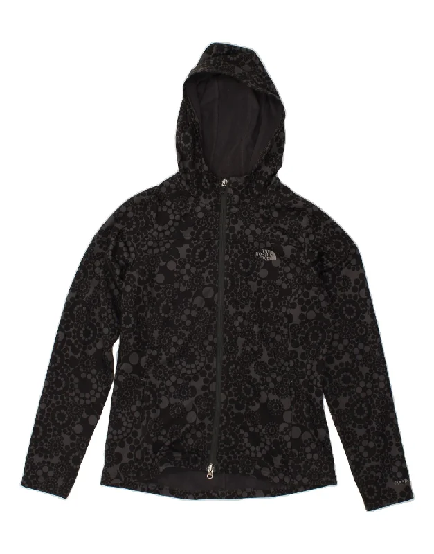 THE NORTH FACE Womens Zip Hoodie Sweater UK 14 Medium Black Floral Sweater Knitwear Pullover THE NORTH FACE Womens Zip Hoodie Sweater UK 14 Medium Black Floral Sweater Knitwear Pullover