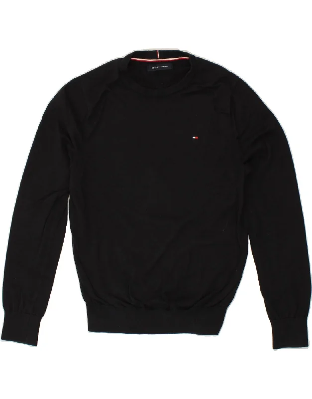 TOMMY HILFIGER Womens Crew Neck Jumper Sweater UK 14 Medium Navy Blue Lightweight Heavyweight Midweight TOMMY HILFIGER Womens Crew Neck Jumper Sweater UK 14 Medium Navy Blue Lightweight Heavyweight Midweight